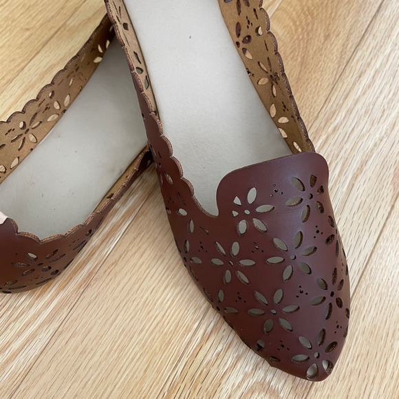 BNWT khussa 💯 leather handmade brown flats jutti - Picture 4 of 7